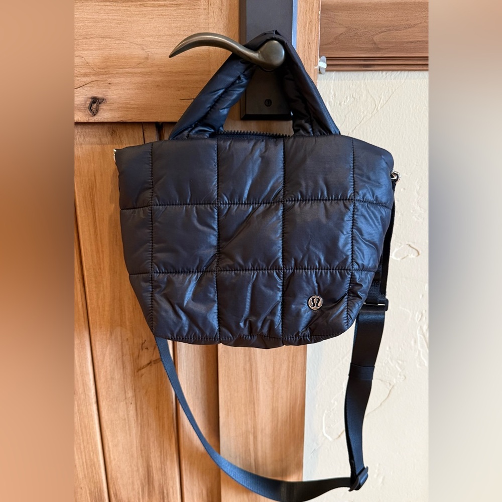 Lululemon Black Quilted Crossbody Bag